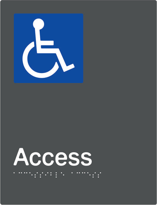 Accessible Access Braille and tactile sign (PBAGy-AAccess)