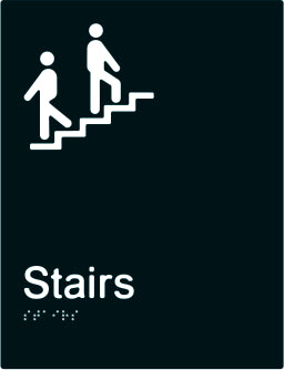 Stairs Braille & tactile sign (PBABk-Stairs)