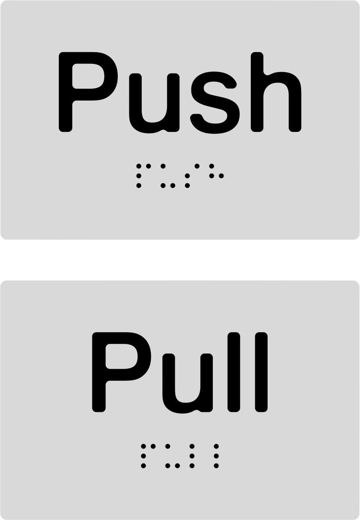 Push / Pull Braille & tactile signs (PB-SNAPPH)