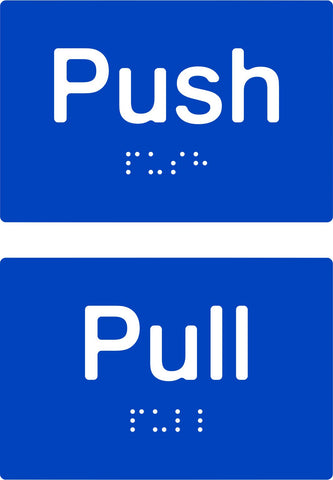 Push / Pull Braille & tactile signs (PB-PPH)