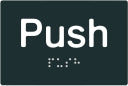 Push / Pull Braille & tactile signs (PBABk-PPH)