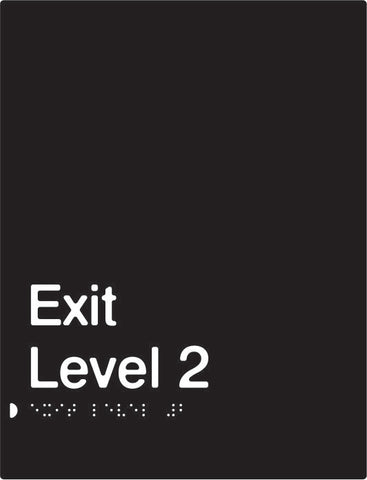 Black Exit Signs (PBABk-Exits) – Pictobraille