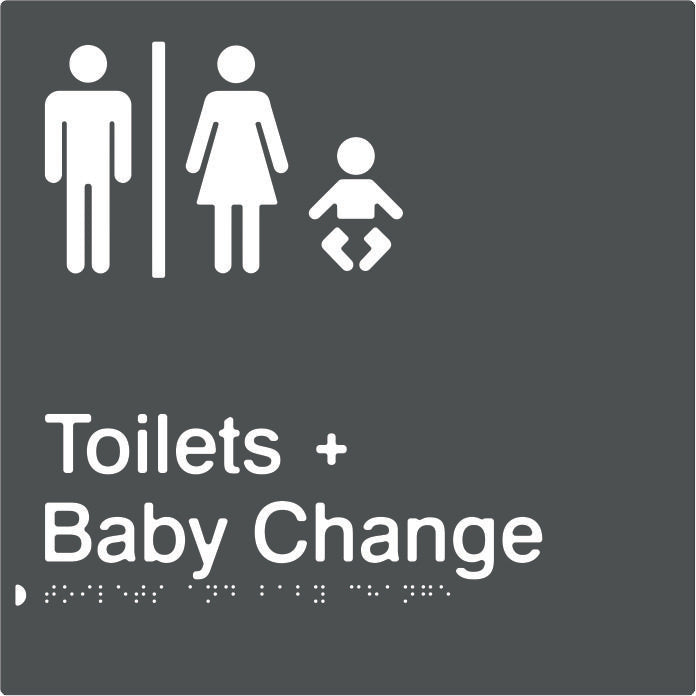 PBAGy-AUTABC - Airlock for Male & Female Toilets & Baby Change Braille & tactile sign