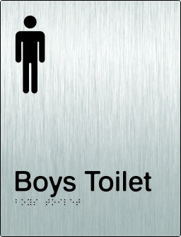 Boys Toilet Braille & tactile sign (PB-SSBT)