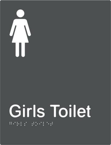 Girls Toilet Braille & tactile sign (PBAGy-GT)