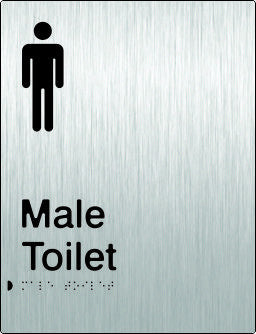 Male Toilet Braille & tactile sign (PB-SSMT)