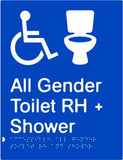 All Gender Accessible Toilet & Shower Right Hand Transfer (PB-AAGTASRH)