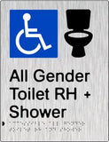 All Gender Accessible Toilet & Shower Right Hand Transfer (PB-SSAAGTASRH)