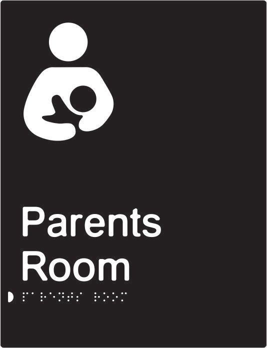 Parents Room Braille & tactile sign (PBABk-PR)