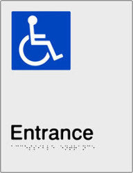 Accessible Entrance Braille and tactile sign (PBS-AEntrance)