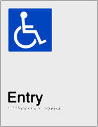 Accessible Entry Braille and tactile sign (PB-SNAAEntry)