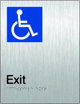 Accessible Exit Braille and tactile sign (PB-SSAExit)