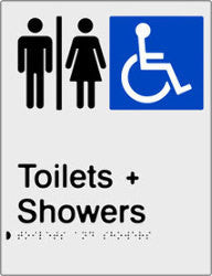 PBS-AUATAS - Airlock for Male, Female & Accessible Toilets & Shower Braille & tactile sign
