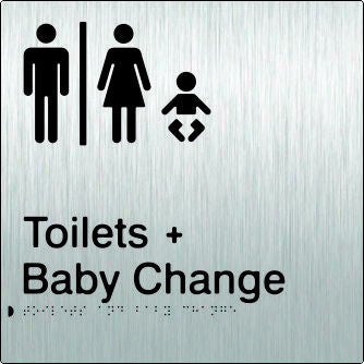 PB-SSAUTABC - Airlock for Male & Female Toilets & Baby Change Braille & tactile sign