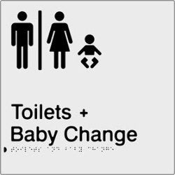 PBS-AUTABC - Airlock for Male & Female Toilets & Baby Change Braille & tactile sign