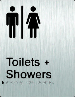 PB-SSAUTAS - Airlock for Male & Female Toilets & Shower Braille & tactile sign