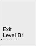 Anodised Aluminium Exits - Exit Level  (PB-SNAExit)