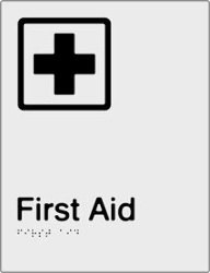 First Aid Braille & tactile sign (PB-SNAFaid)