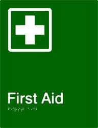 First Aid Braille & tactile sign (PB-Faid)