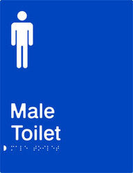 Male Toilet Braille & tactile sign (PB-MT)