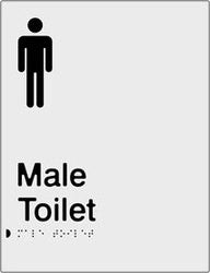 Male Toilet Braille & tactile sign (PB-SNAMT)