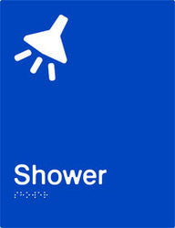 Shower Braille & tactile sign (PB-S)