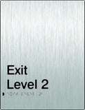 Stainless Steel Exit Signs - Exit Level (PB-SSExit)