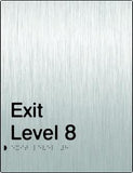 Stainless Steel Exit Signs - Exit Level (PB-SSExit)