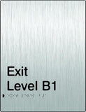 Stainless Steel Exit Signs - Exit Level (PB-SSExit)