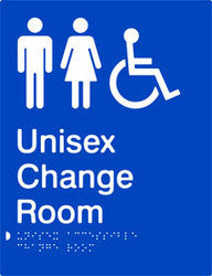 Unisex Accessible Change Room Braille & tactile sign (PB-UACR)