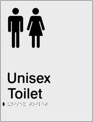 Unisex Toilet Braille & tactile sign (PBS-UT)