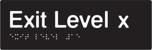 Black Slim Exit Signs (PBABk-SlimExit)